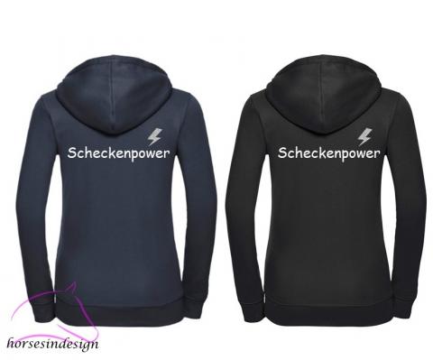 Sweatshirtjacke - "individuelle Rasse"-Power - wie z.B. Scheckenpower
